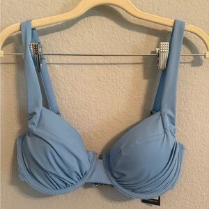 Elegant Blue Bikini Top